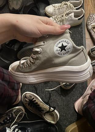 Кеди жіночі converse сірі