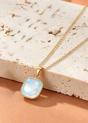 Кольє "sky blue opal" 3