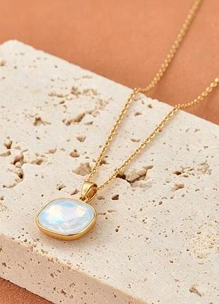 Кольє "sky blue opal" 5
