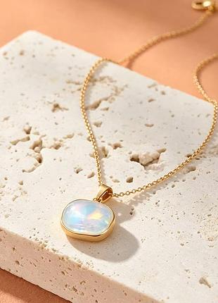 Кольє "sky blue opal" 4