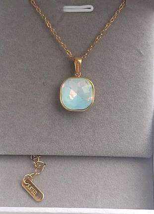Кольє "sky blue opal" 8