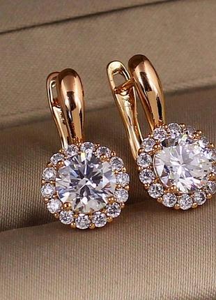 Серьги xuping jewelry медицинское золото
