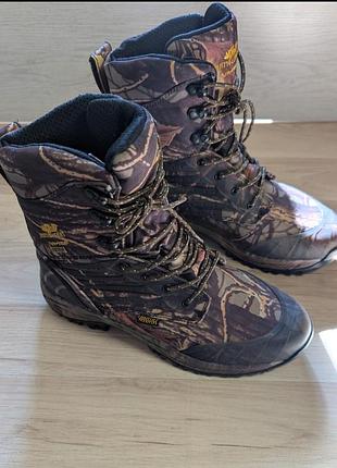 Новые оригинальные охотничьи ботинки jahtijakt premium camo (размер 46 / thinsulate)
