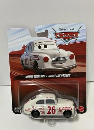 Металева машинка джиммі лагренча (disney pixar cars: jimmy cables) тачки-3 джиммі кейблс mattel оригінал у блістері