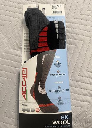 Термошкарпетки accapi ski wool black 2