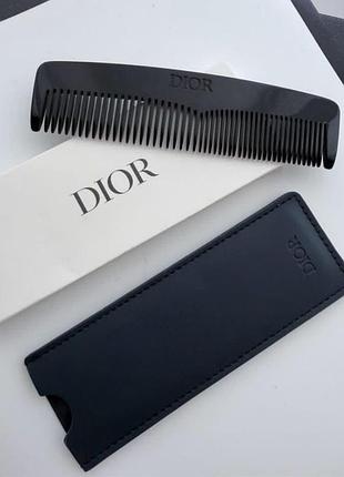 Расческа dior black pocket hair comb