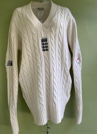 Светр new balance england cricket team (merino wool / меринос), розмір s/м