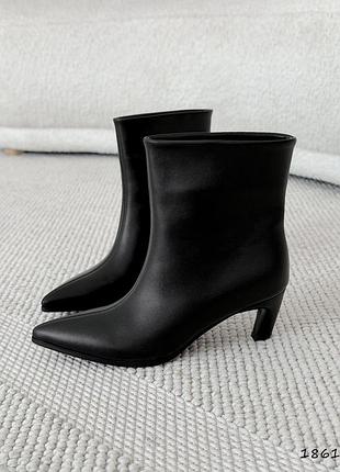 Ботильоны женские tillm черные, экокожа, деми