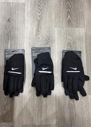 Чоловічі рукавиці nike aeroshield, у чорному кольорі , в розмірах m,l,xl