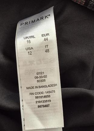 Стильный укороченный жакет primark в клетку 7