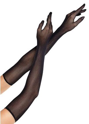 Перчатки длинные высокие сетка сеточка leg avenue