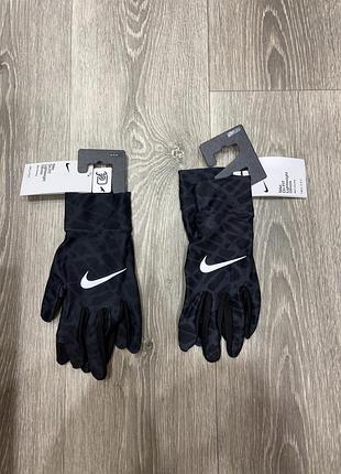 Рукавиці nike dri-fit lightweight gloves (модель nike lightweight tech rg printed, артикул n.100.1934.045), у чорному кольорі , в розмірах m,l