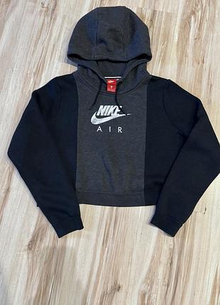 Укороченное худи nike air crop hoodie (размер xl) / оригинал