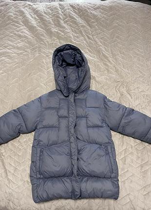 Пуховик для підлітків zara сірий 152 см