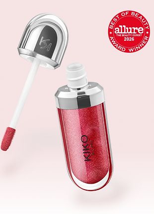 Блиск для губ kiko milano 3d hydra lipgloss - 16 iridescent ruby (000010-16)