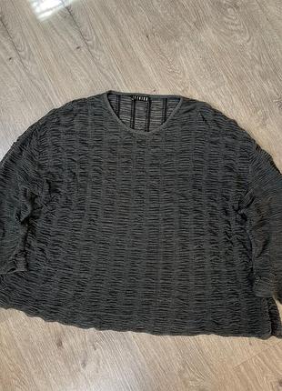 Ischiko oversized mesh jumper льняний авангардний джемпер пуловер в сітку oska
