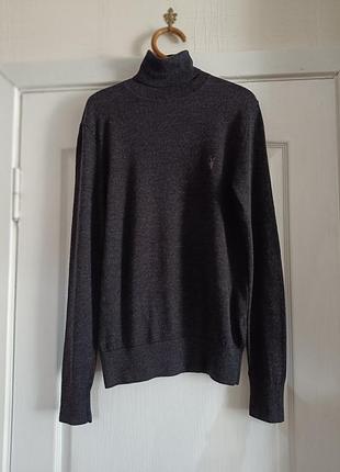 Мужской гольф allsaints из 100% шерсти мериноса (размер m)