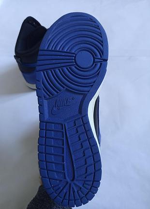 Nike dunk high "black / old royal" 6