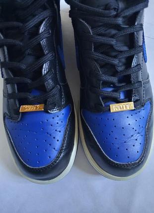 Nike dunk high "black / old royal" 3