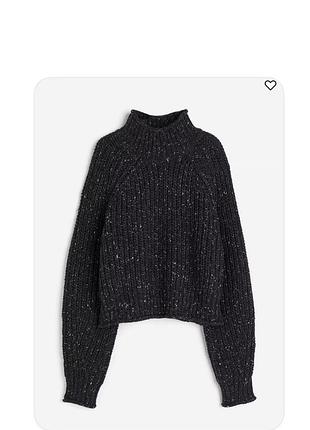 Жіночий светр h&m вʼязаний светр чорний