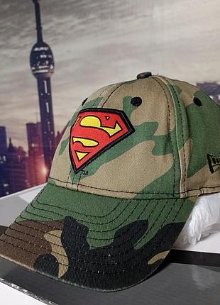 Оригінальна дитяча кепка new era 9forty superman (камуфляжна)  склад: 100% бавовна . тематика: superman / dc comics