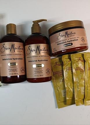 Набор sheamoisture, manuka honey &amp; mafura oil шампунь и кондиционер 384 мл*2