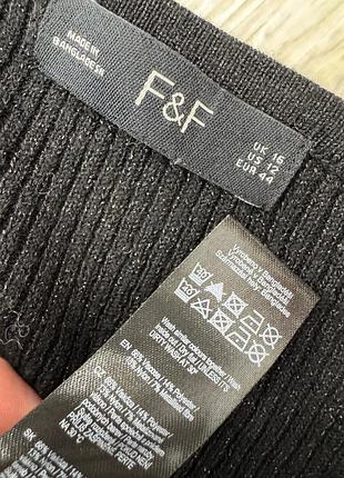 Шикарний светр з люрексом f&f 6
