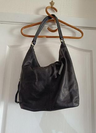 Шкіряна сумка хобо fatface з натуральної шкіри (100% leather)