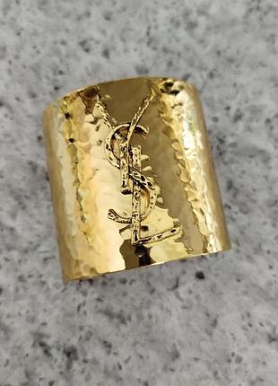Вінтажний браслет  yves saint laurent золотистий