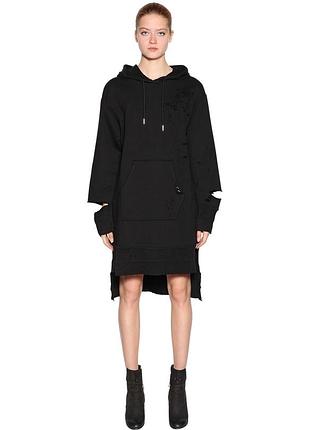 Diesel distressed hoodie dress платье р. м