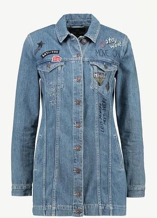 Джинсовий жакет // джинсовий піджак // ltb genuine denim co / подовжений 🍁 розмір s/m