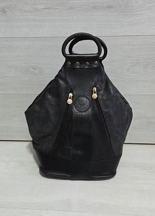Винтажная кожаная сумка made in italy