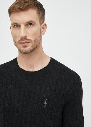 Polo ralph lauren свитер мериносовая шерсть,кашемир,m