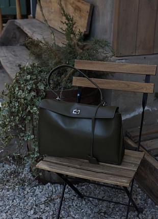 Сумка rodeo large olive/silver 4