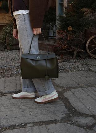 Сумка rodeo large olive/silver 3