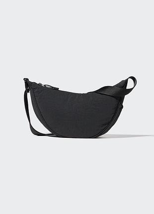 Міні-сумка через плече, бананка uniqlo, чорна, оригінал