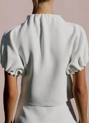 Zara топ з защипами р.s 3