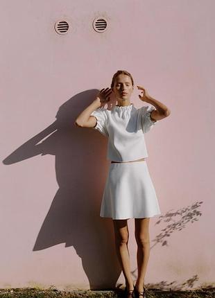 Zara топ з защипами р.s 7