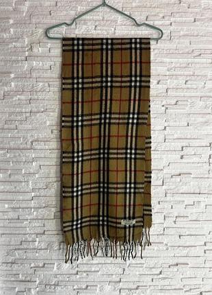 Стильний вовняний кашеміровий шарф burberry