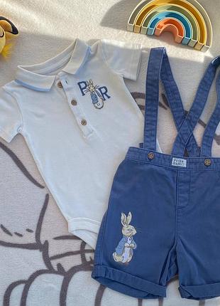 Стильний комплект peter rabbit f&f для хлопчика, розмір 86