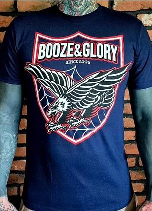 Оригинальная футболка мерч booze & glory (official merchandise), размер s