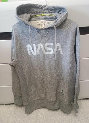 Худі чоловіче nasa тепле сіре