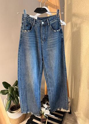 Джинси baggy з високою посадкою , неймовірно гарно, нові, розмір m