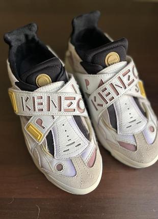 Кросівки kenzo на липучках, білі