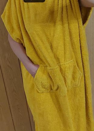 Халат сарафан із капюшоном махра cotton