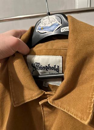 Мужская курткаwork jacket vintage stronghold primark canvas rust 4
