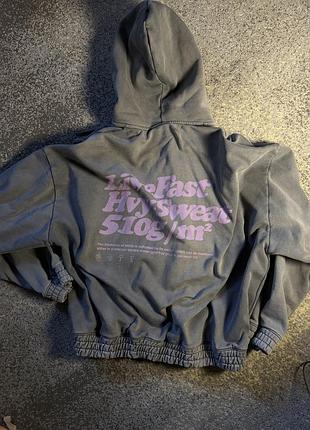 Худі зіп унісекс lfdy washed grey xl