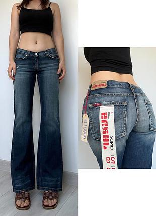Новые с биркой джинсы низкая талия посадка клеш flared bootcut vintage синие 38 m only