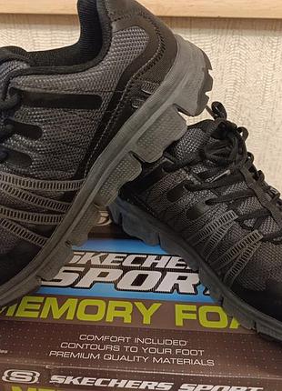 Кросівки чоловічі skechers демісезонні вологонепроникні чорні