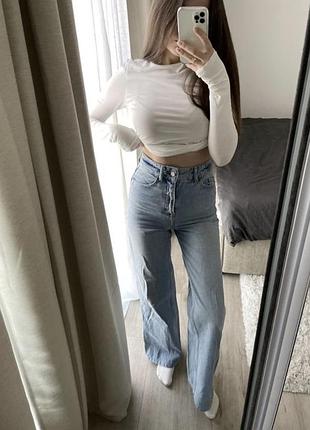 Жіночі джинси zara синього кольору